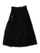 R/R Studio Lace Trim Embellishment Midi Length Skirt