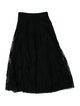 R/R Studio Lace Trim Embellishment Midi Length Skirt