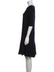 Talbot Runhof Bateau Neckline Knee-Length Dress