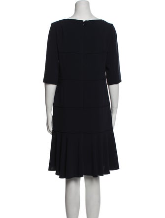 Talbot Runhof Bateau Neckline Knee-Length Dress