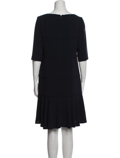 Talbot Runhof Bateau Neckline Knee-Length Dress