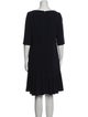 Talbot Runhof Bateau Neckline Knee-Length Dress