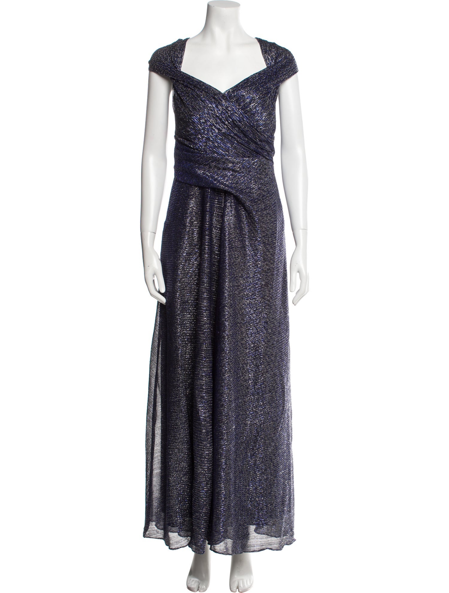 Talbot Runhof V-Neck Long Dress
