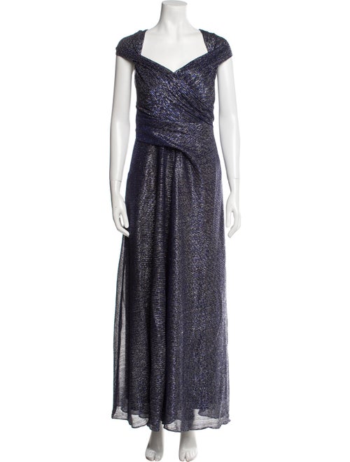 Talbot Runhof V-Neck Long Dress