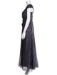 Talbot Runhof V-Neck Long Dress
