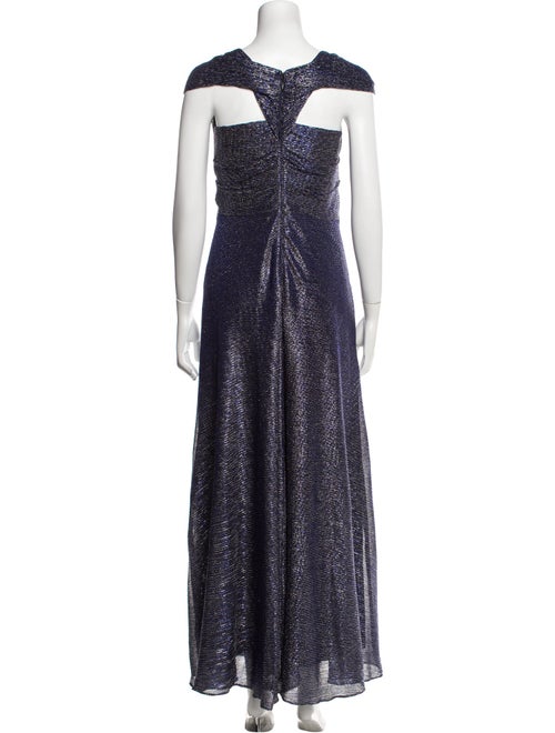 Talbot Runhof V-Neck Long Dress