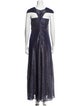 Talbot Runhof V-Neck Long Dress
