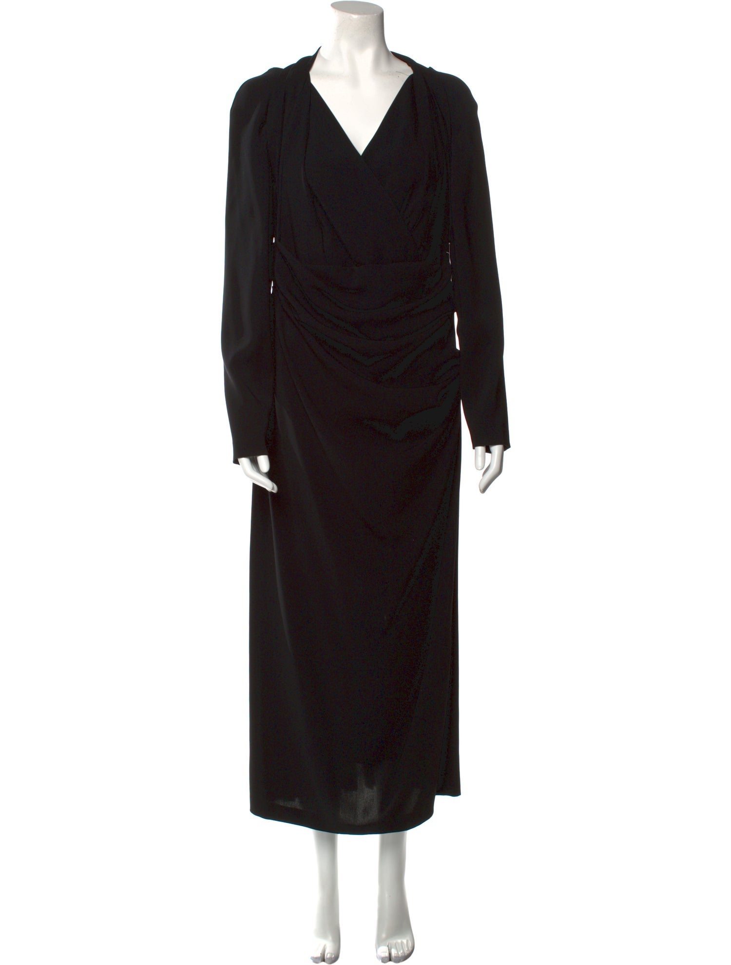 Talbot Runhof Cowl Neck Long Dress