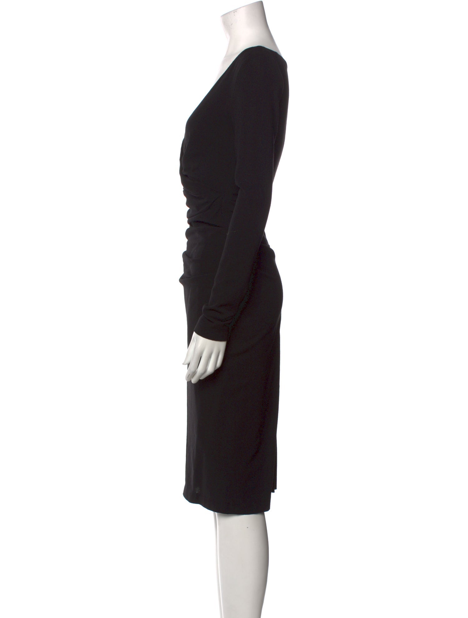 Talbot Runhof Virgin Wool Midi Length Dress