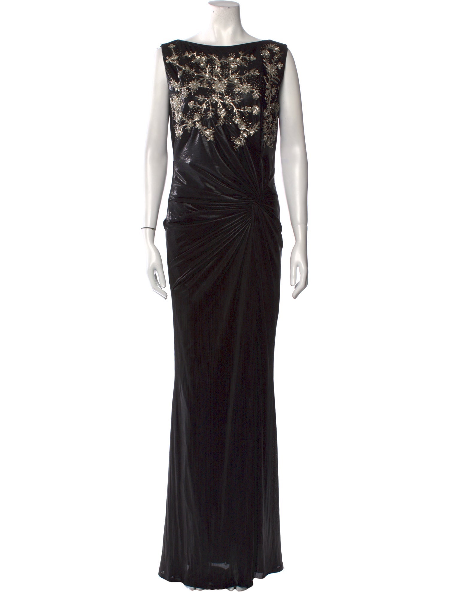 Talbot Runhof Bateau Neckline Long Dress