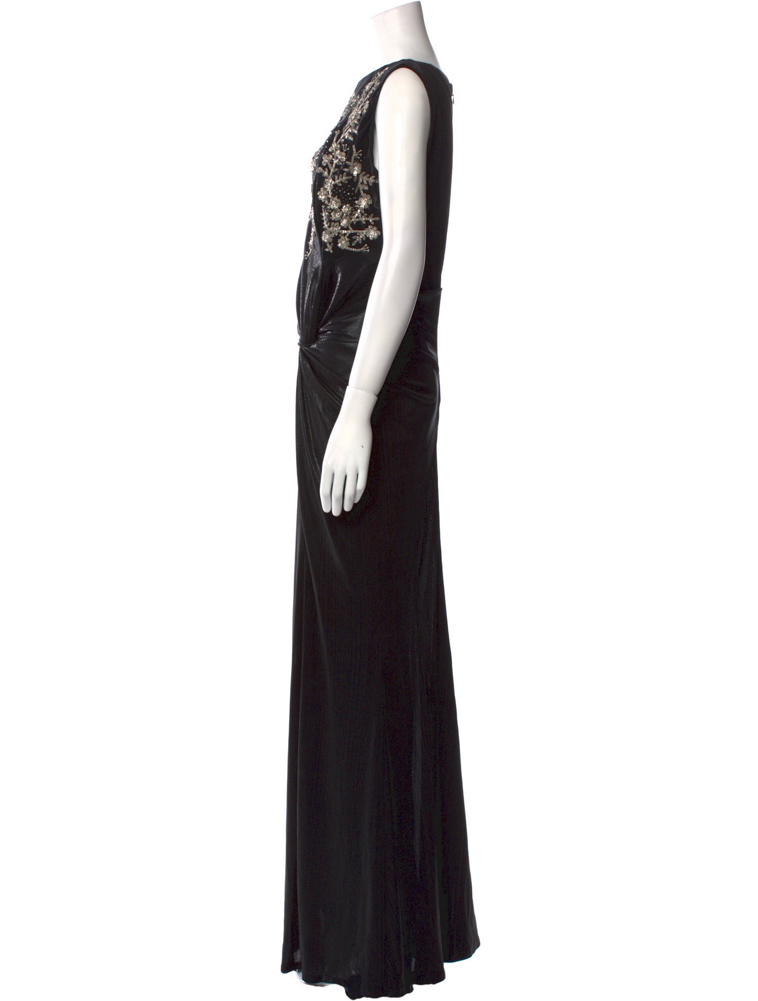 Talbot Runhof Bateau Neckline Long Dress