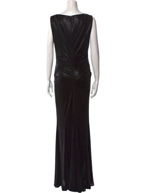 Talbot Runhof Bateau Neckline Long Dress