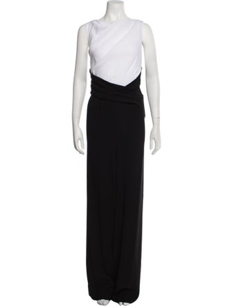 Talbot Runhof Cowl Neck Jumpsuit