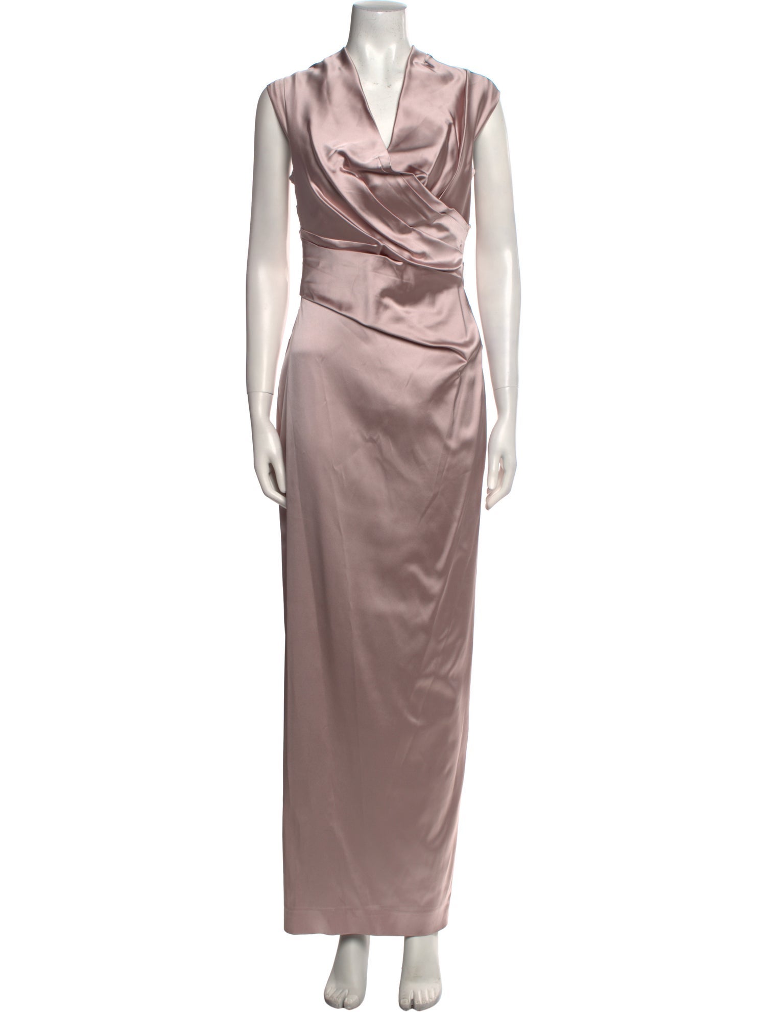 Talbot Runhof Satin Long Dress