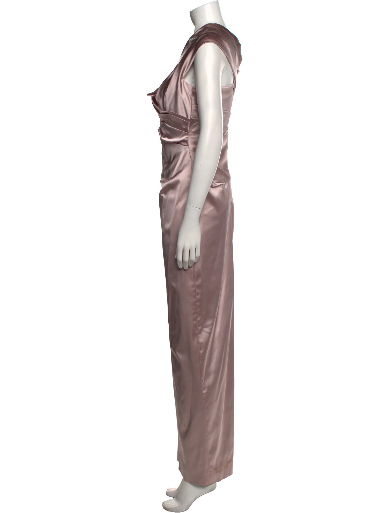 Talbot Runhof Satin Long Dress