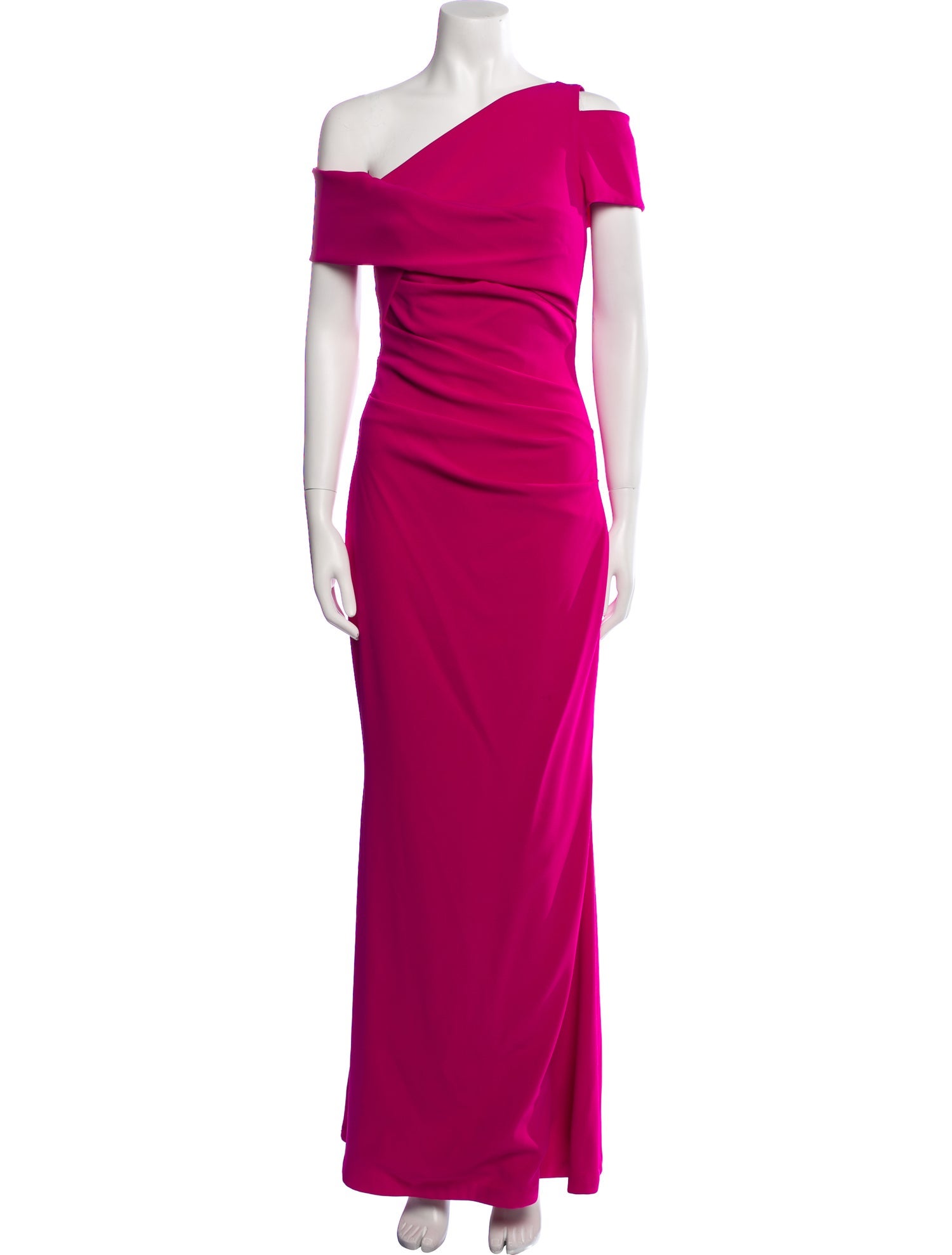Talbot Runhof One-Shoulder Long Dress