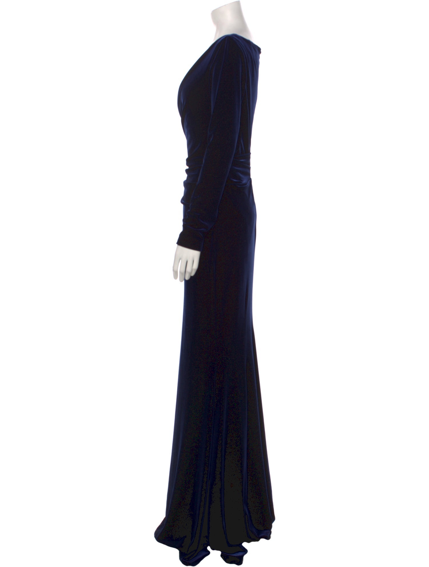 Talbot Runhof Cowl Neck Long Dress