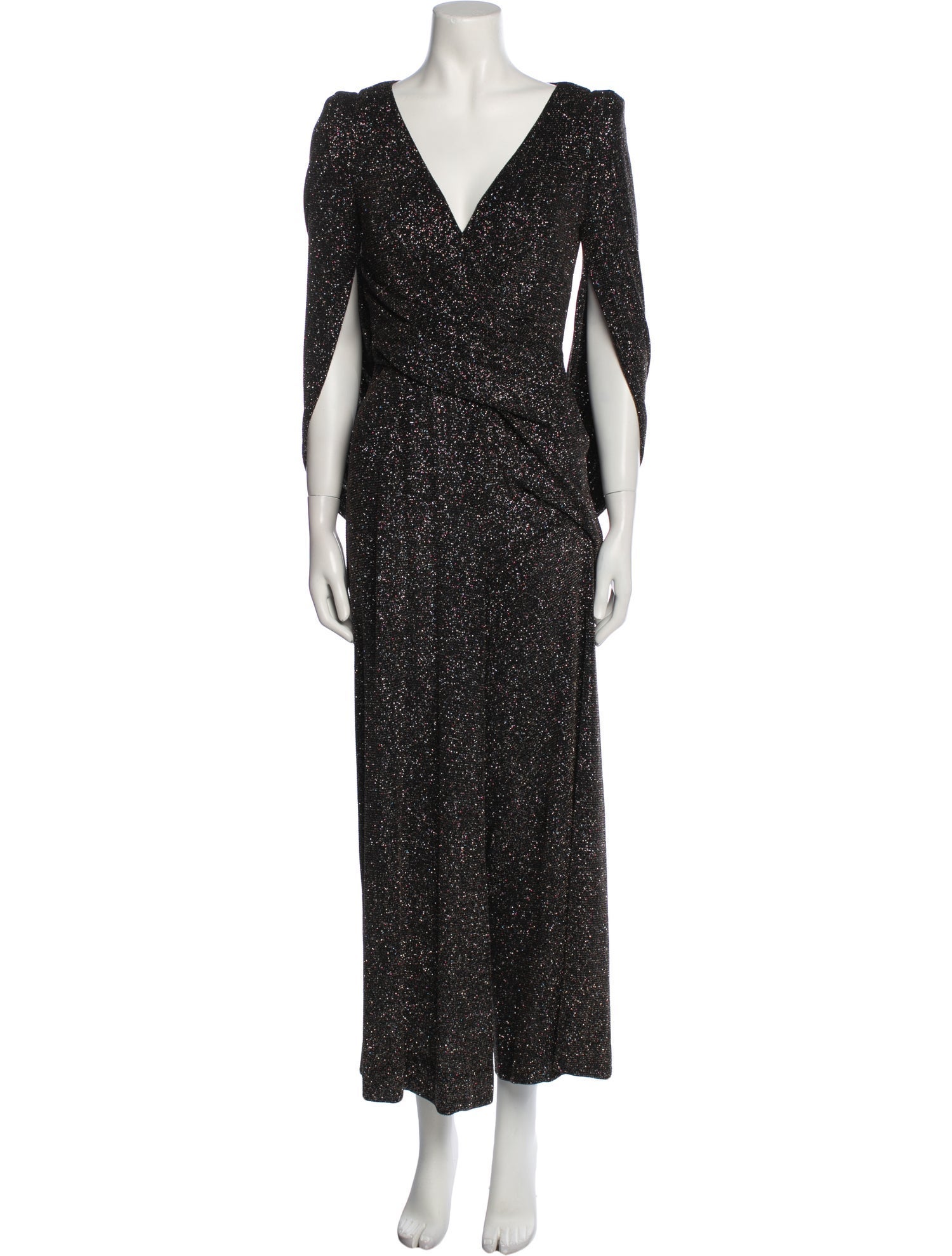 Talbot Runhof Plunge Neckline Jumpsuit