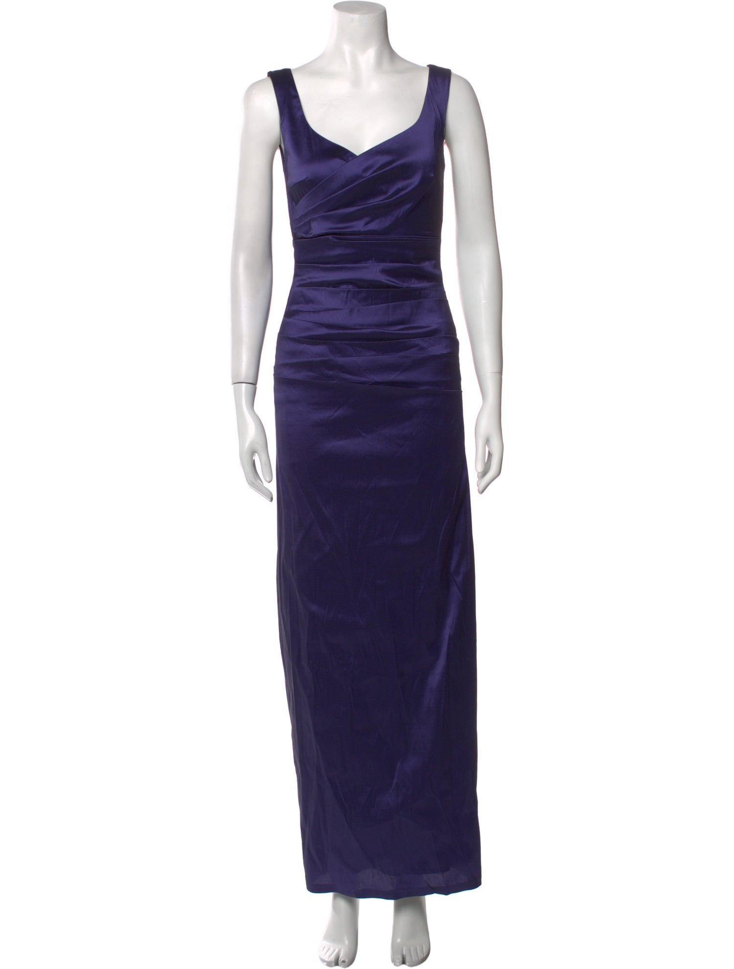 Talbot Runhof V-Neck Long Dress