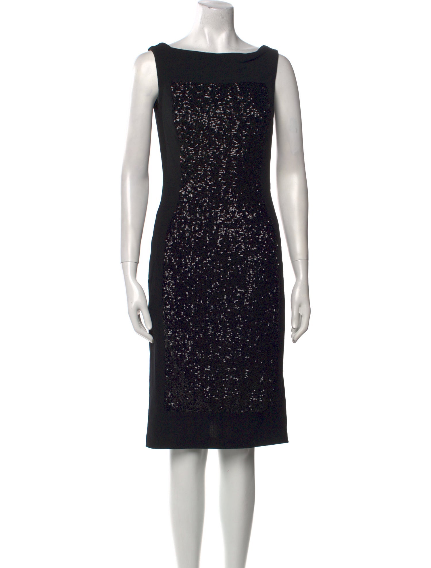 Talbot Runhof Wool Knee-Length Dress