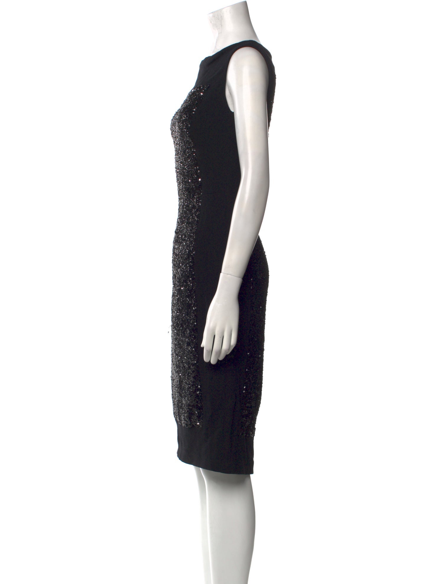Talbot Runhof Wool Knee-Length Dress