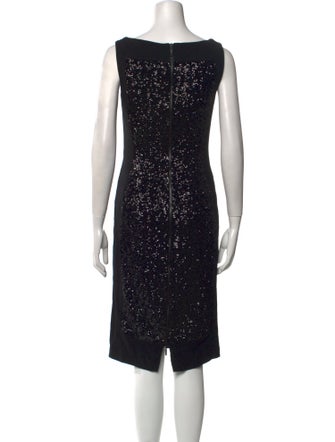 Talbot Runhof Wool Knee-Length Dress