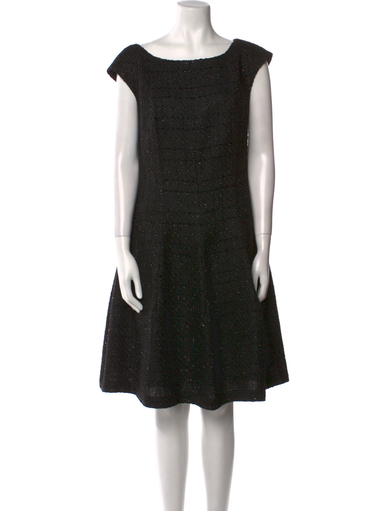 Talbot Runhof Bateau Neckline Knee-Length Dress