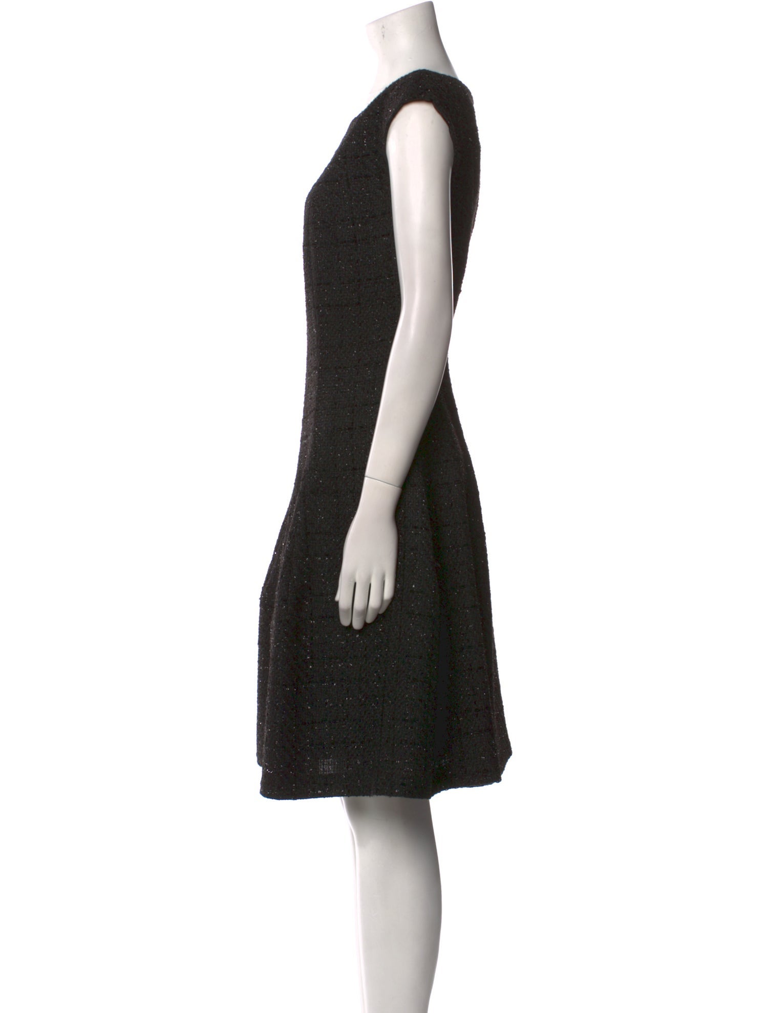 Talbot Runhof Bateau Neckline Knee-Length Dress