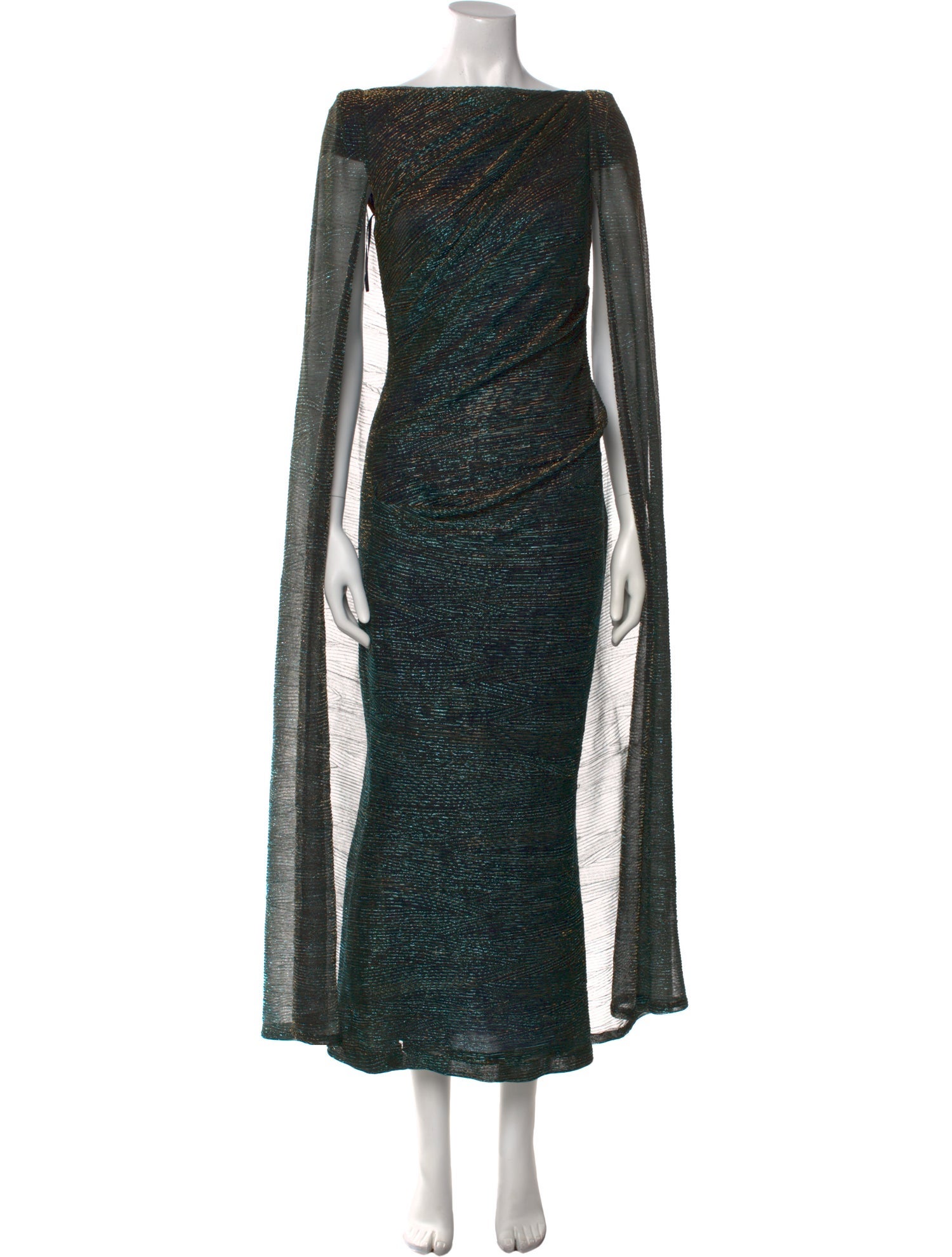 Talbot Runhof Bateau Neckline Long Dress