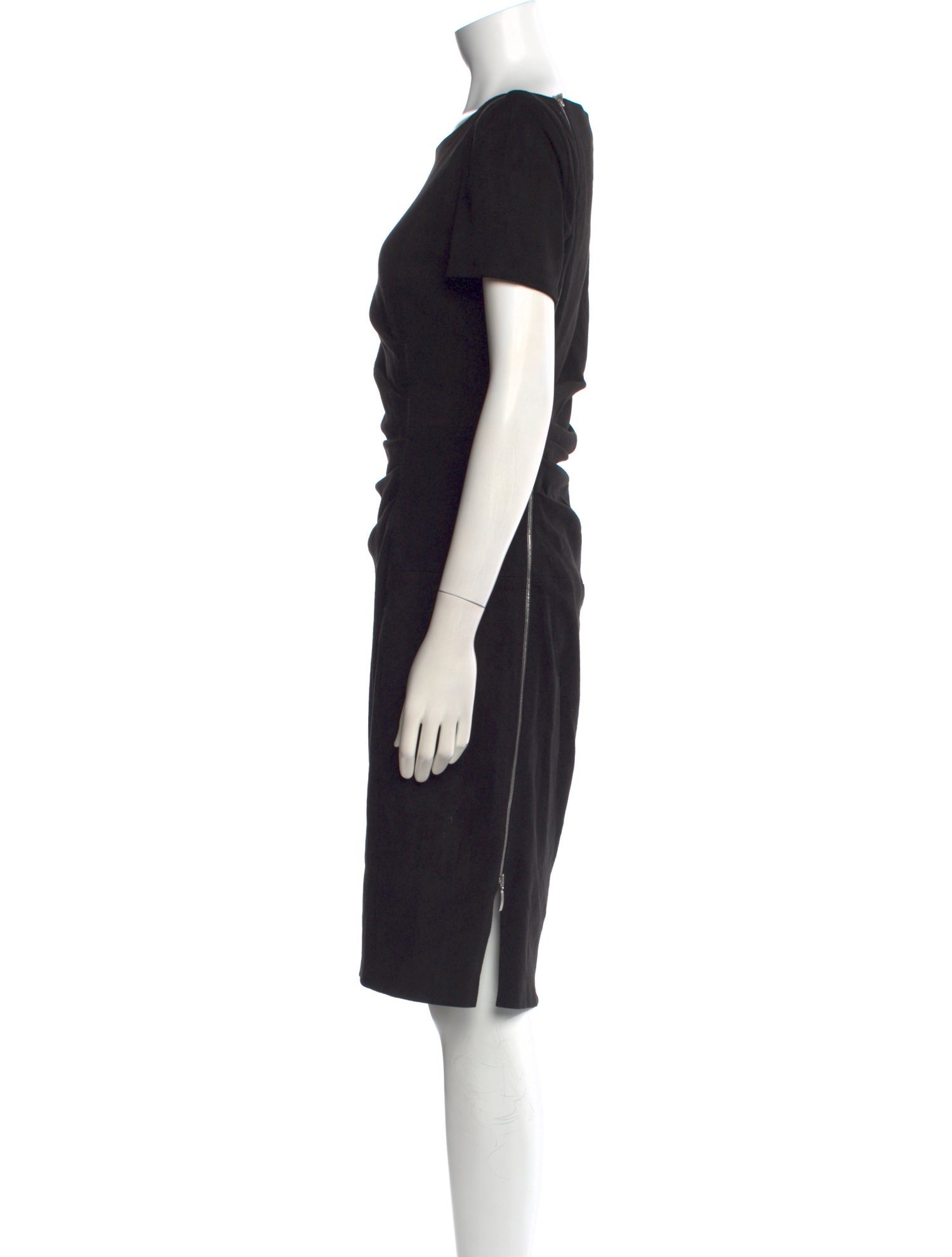 Talbot Runhof Bateau Neckline Knee-Length Dress