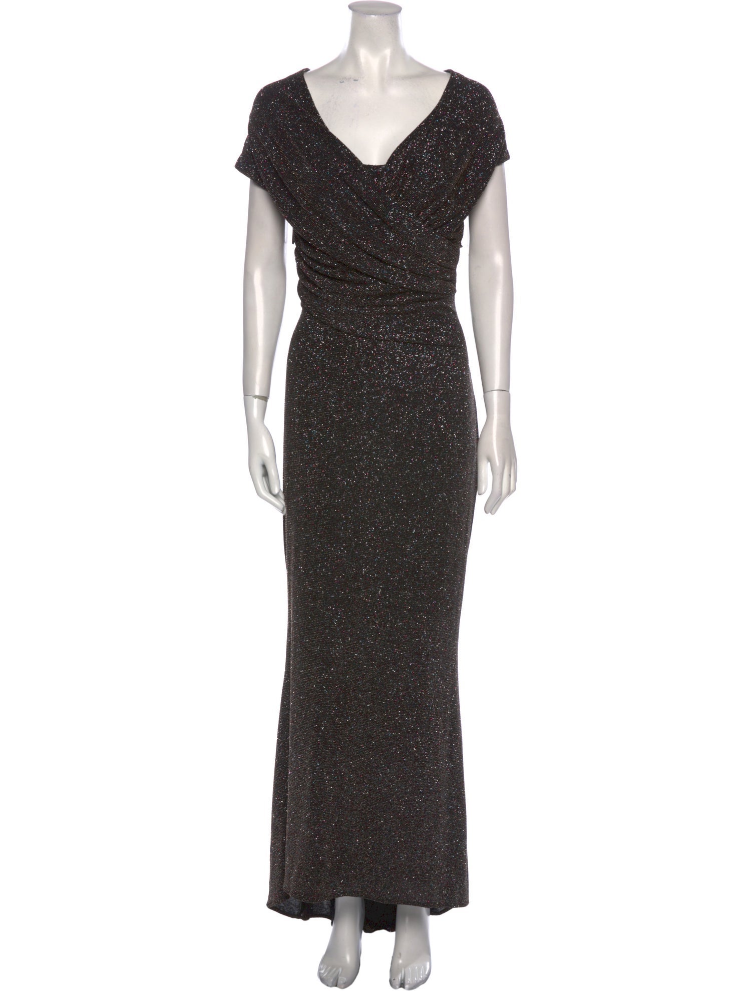 Talbot Runhof V-Neck Long Dress