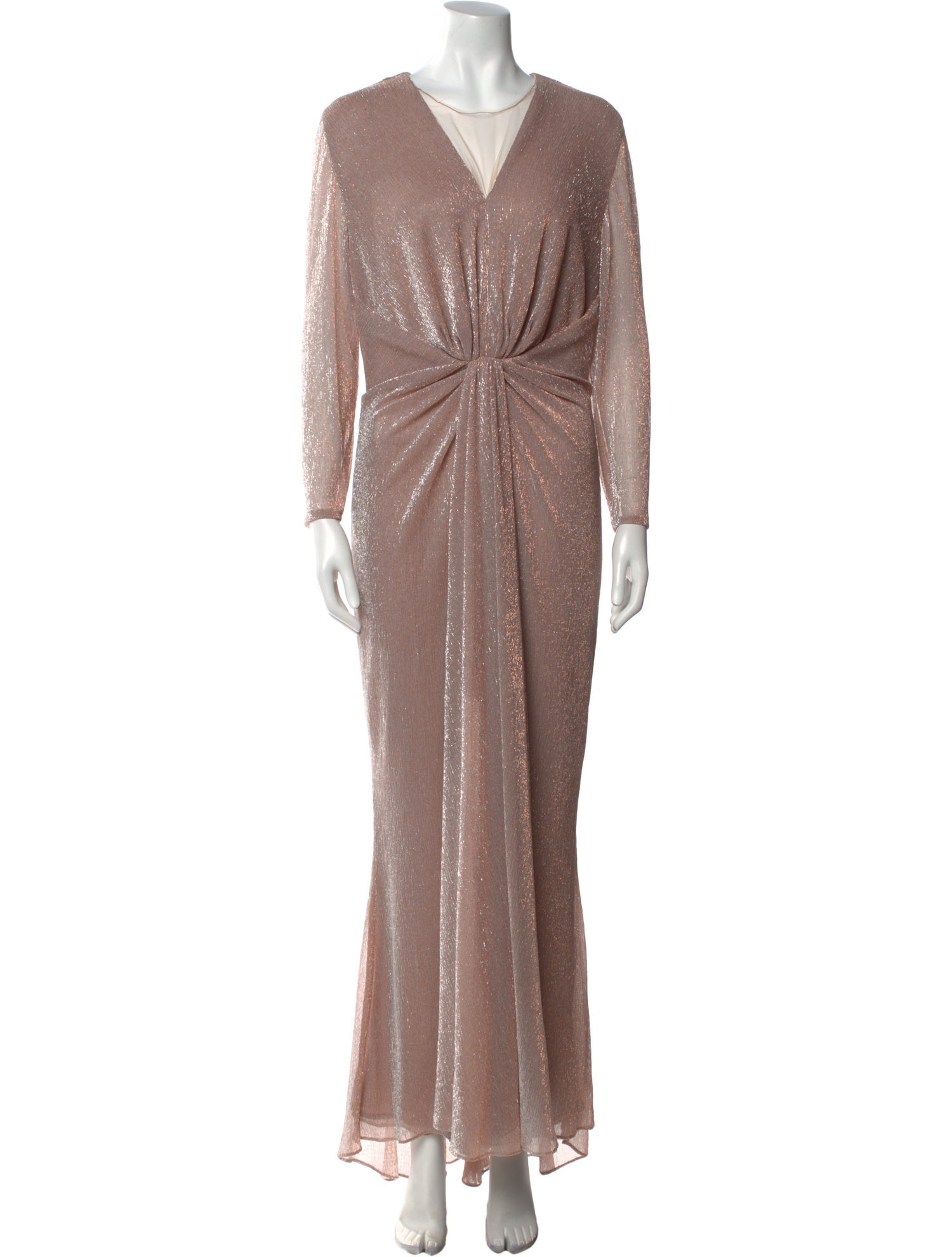 Talbot Runhof V-Neck Long Dress