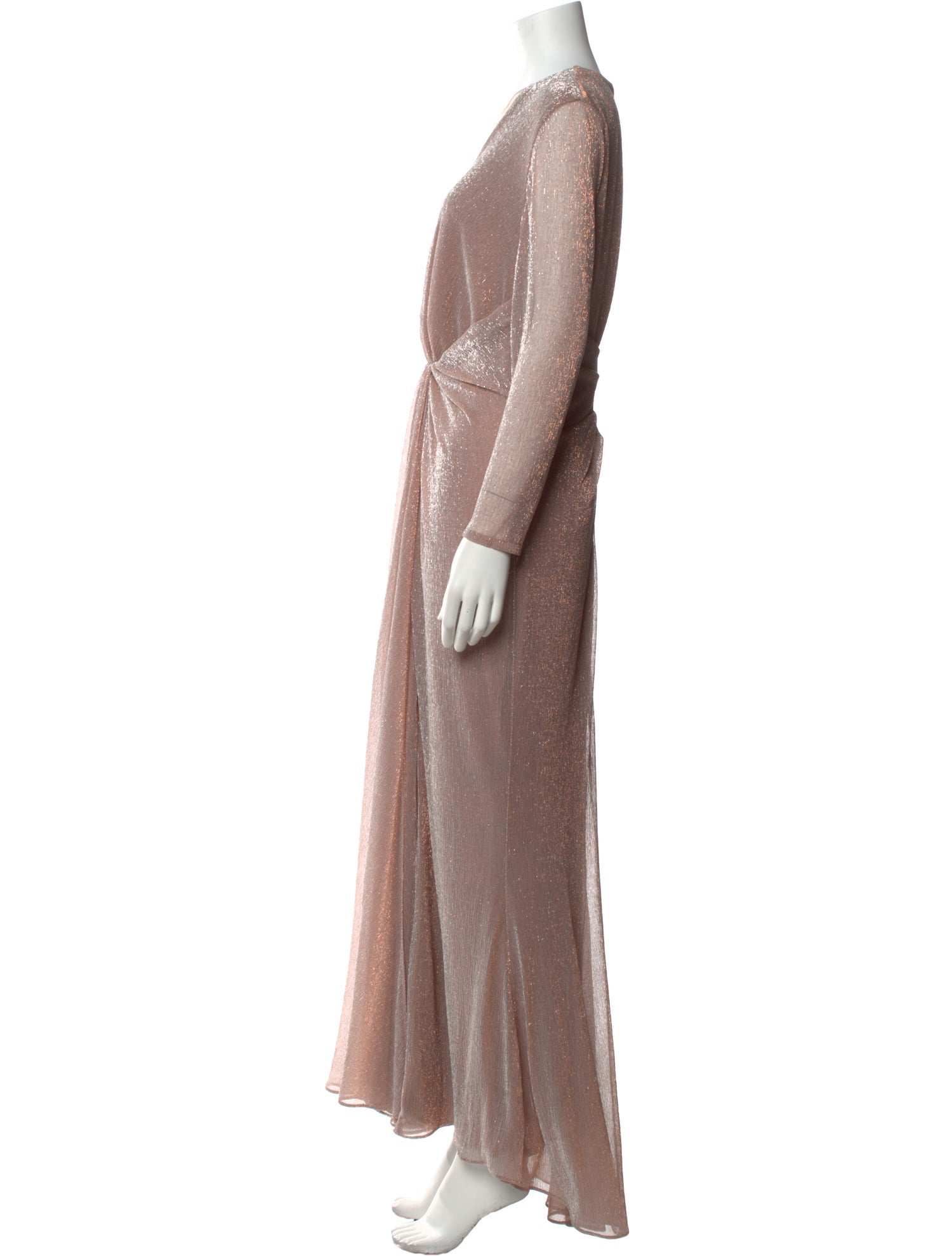 Talbot Runhof V-Neck Long Dress