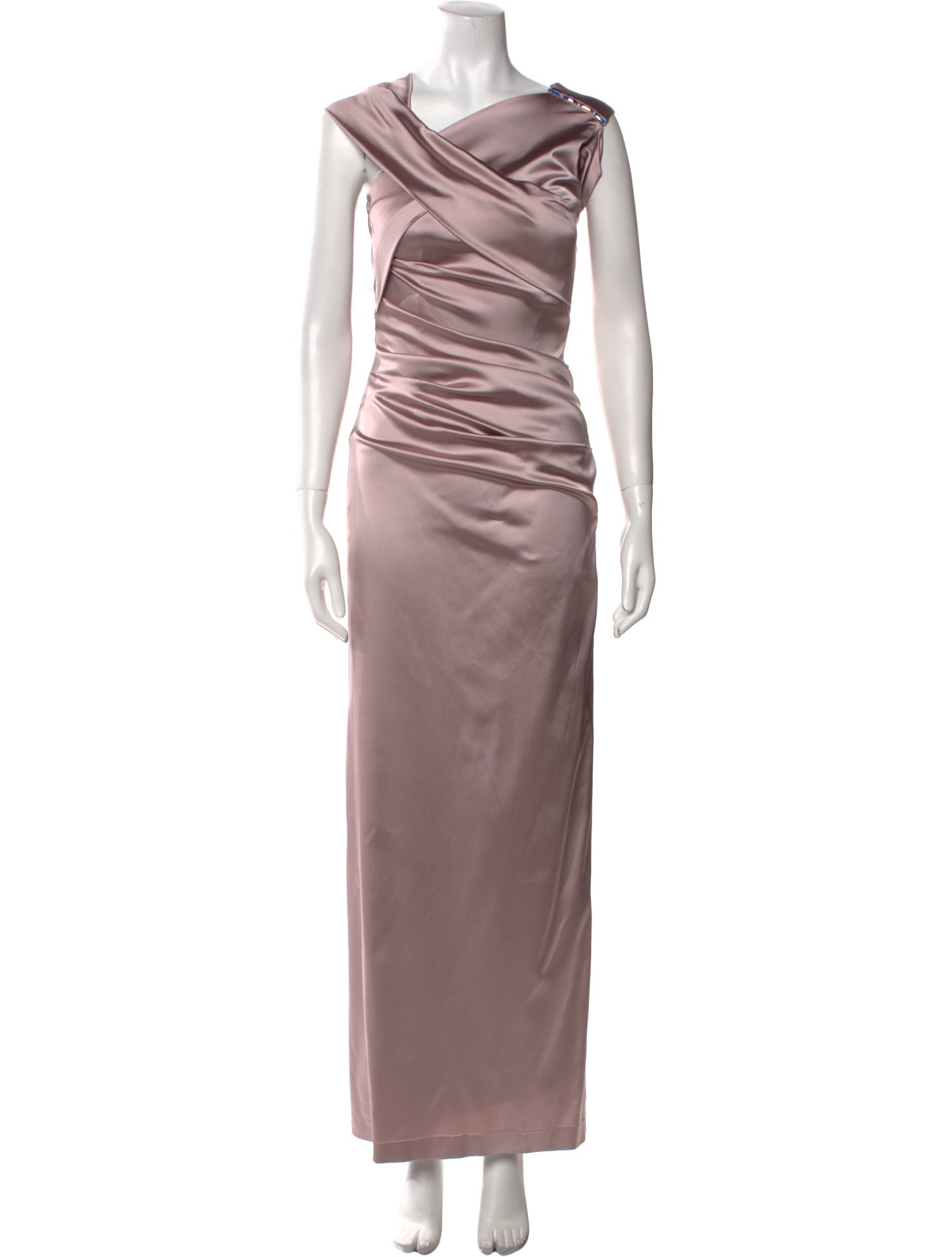 Talbot Runhof Cowl Neck Long Dress