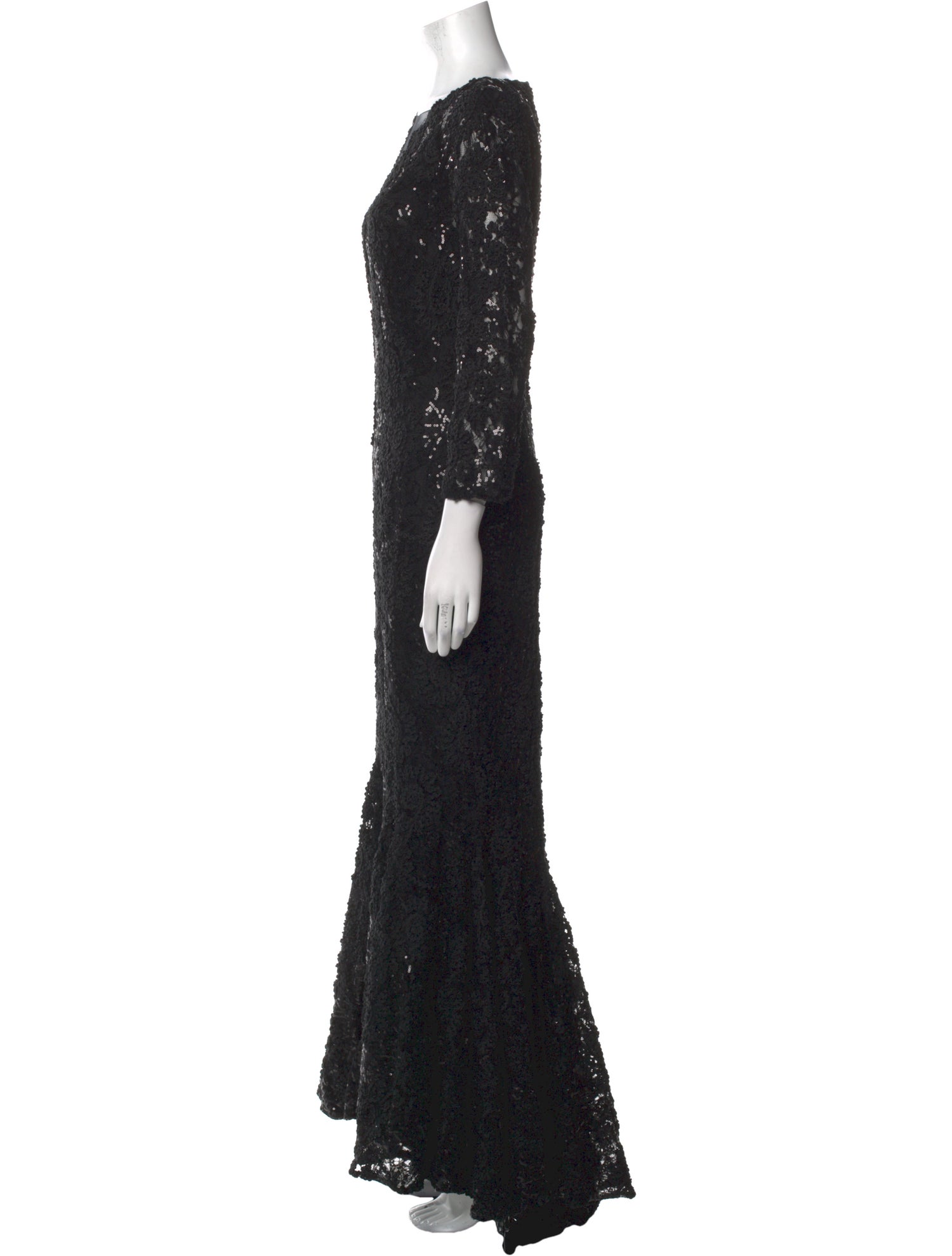 Talbot Runhof V-Neck Long Dress
