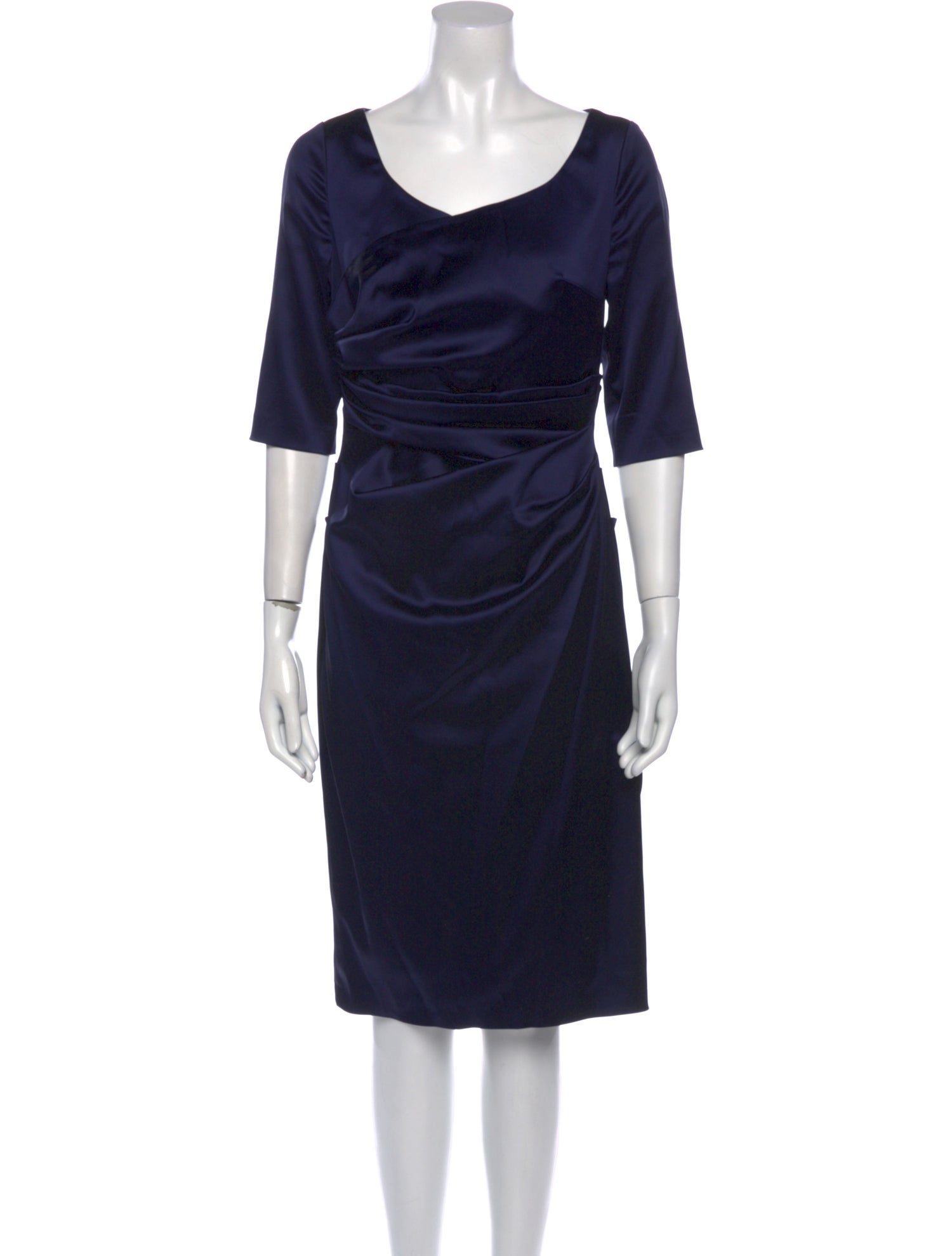 Talbot Runhof Scoop Neck Midi Length Dress