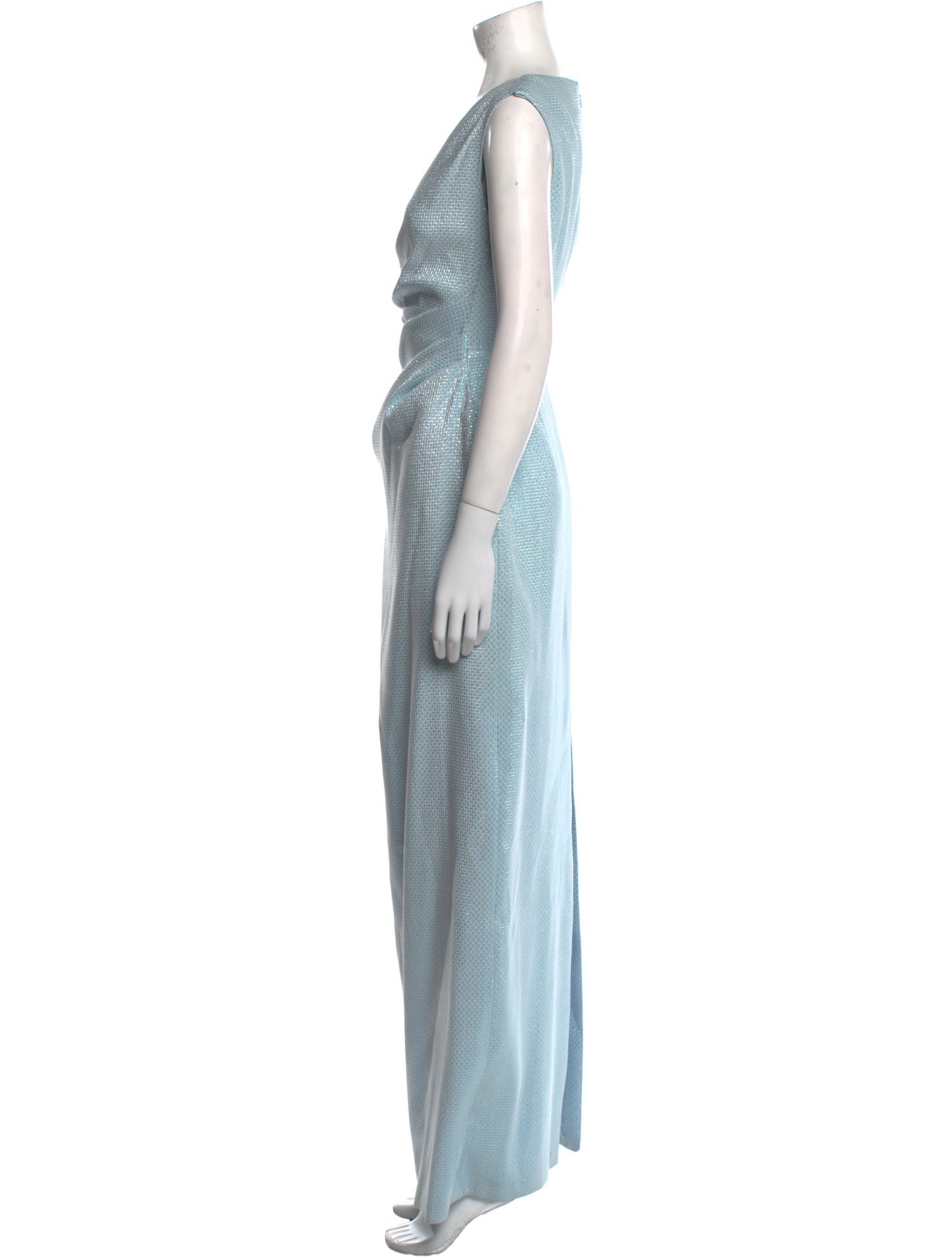 Talbot Runhof V-Neck Long Dress