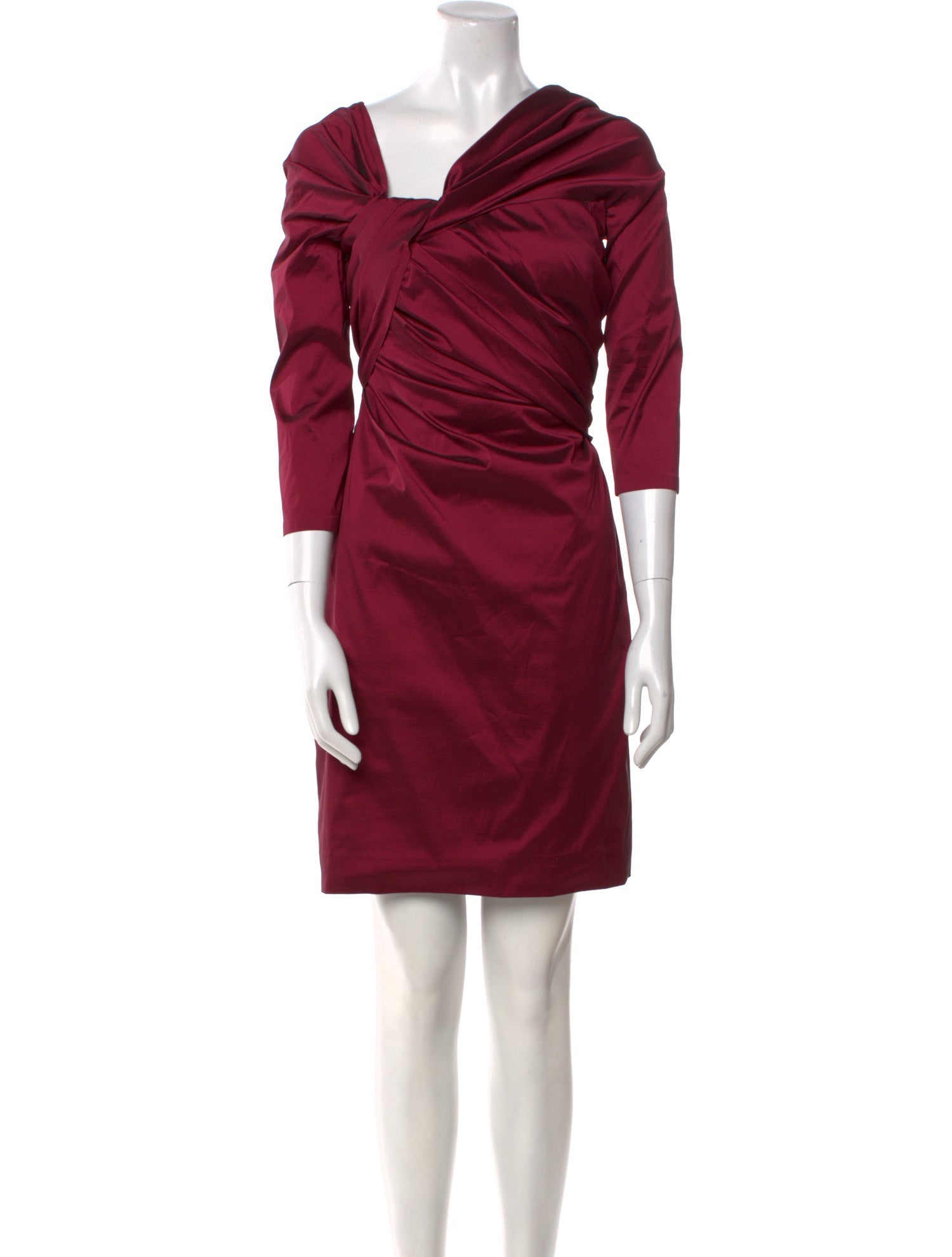 Talbot Runhof Asymmetrical Mini Dress