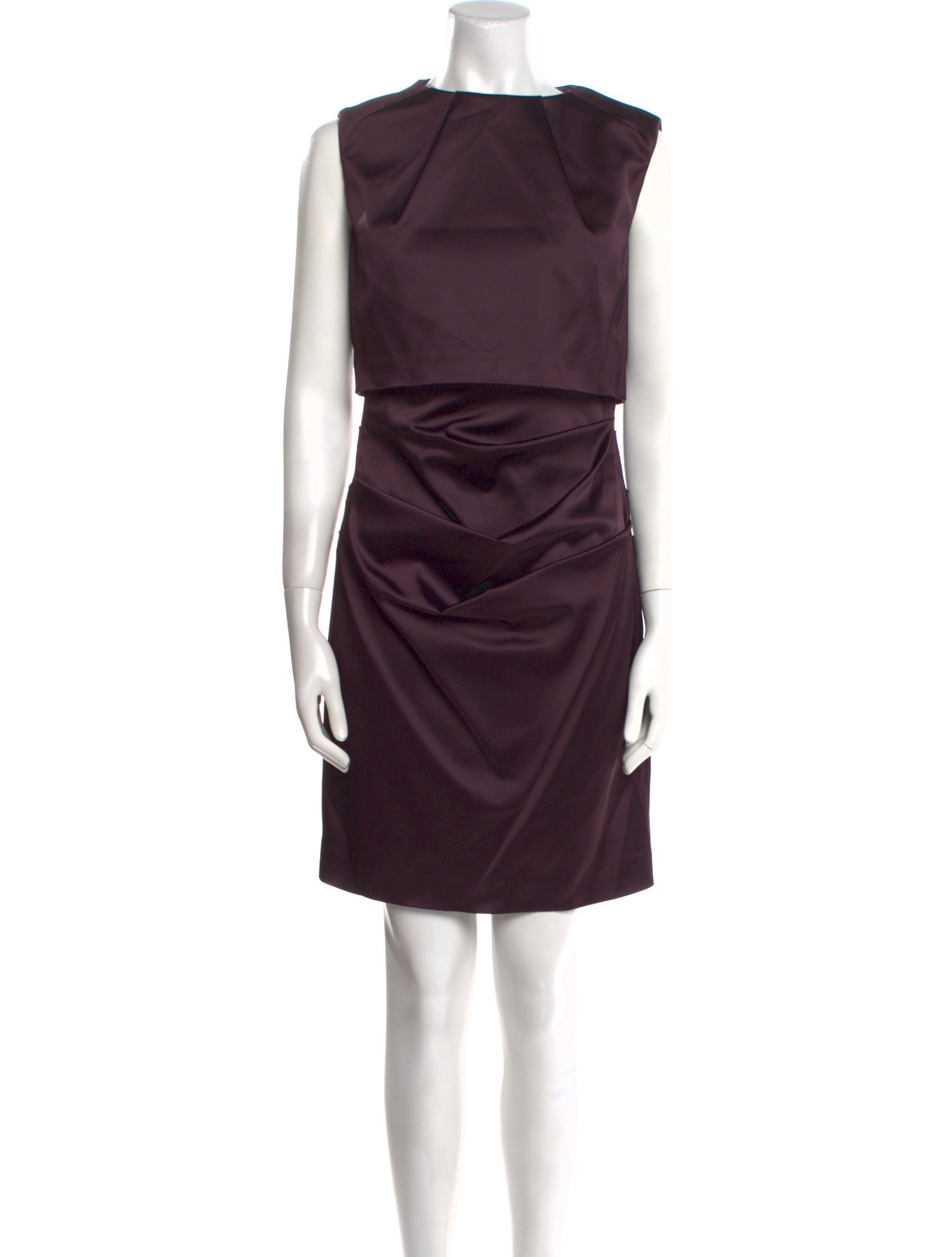 Talbot Runhof Bateau Neckline Knee-Length Dress