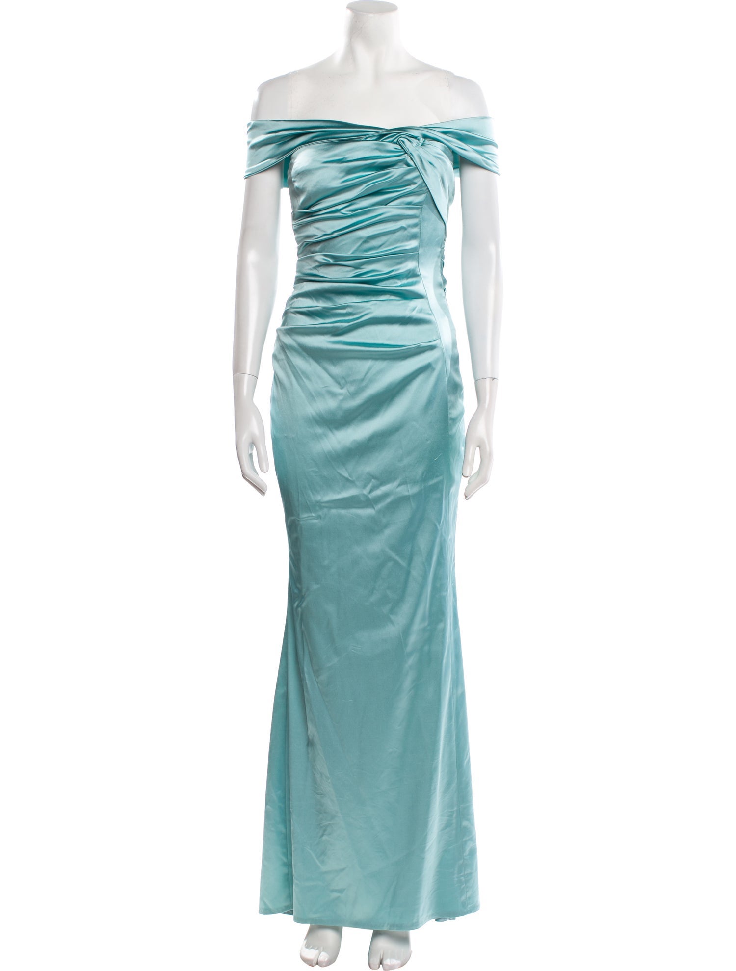 Talbot Runhof Off-The-Shoulder Long Dress w/ Tags