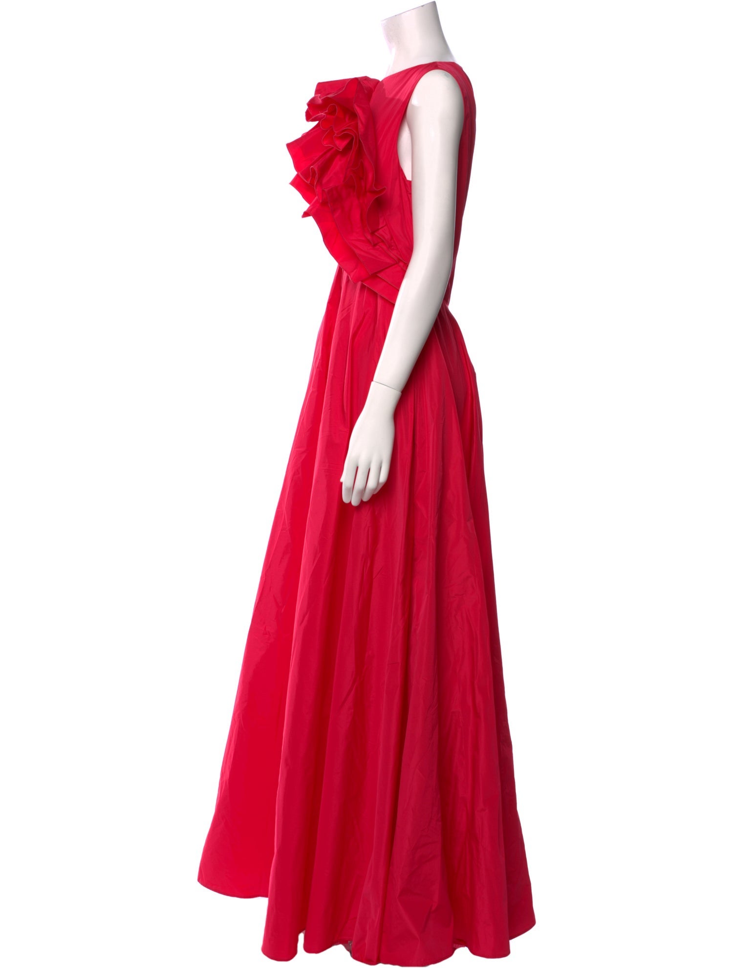 Talbot Runhof Bateau Neckline Long Dress