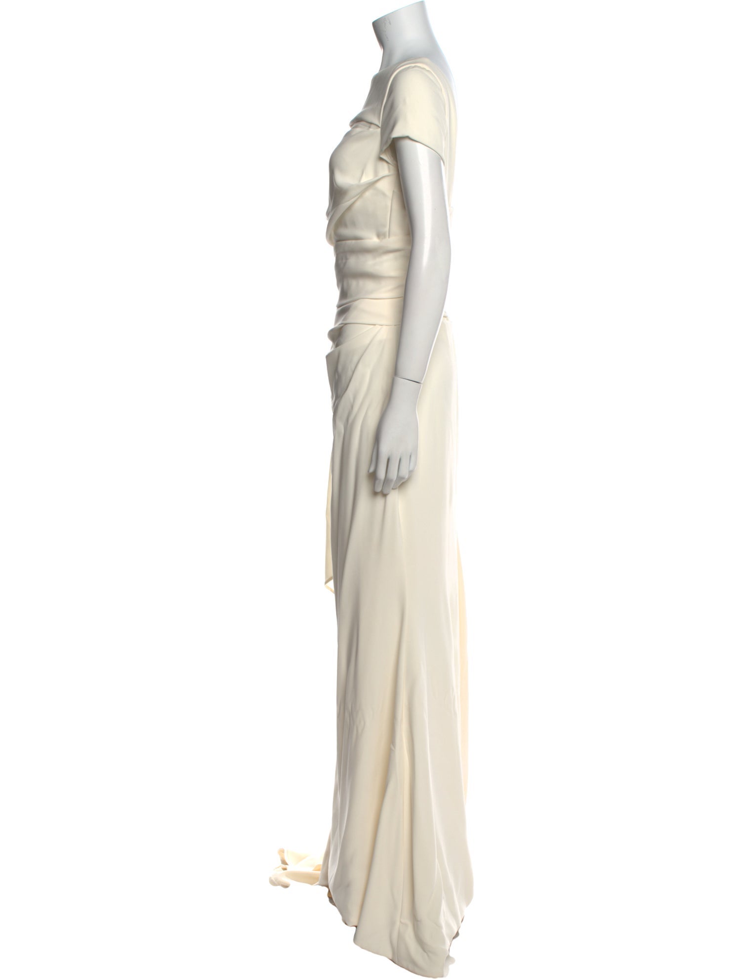 Talbot Runhof Bateau Neckline Long Dress