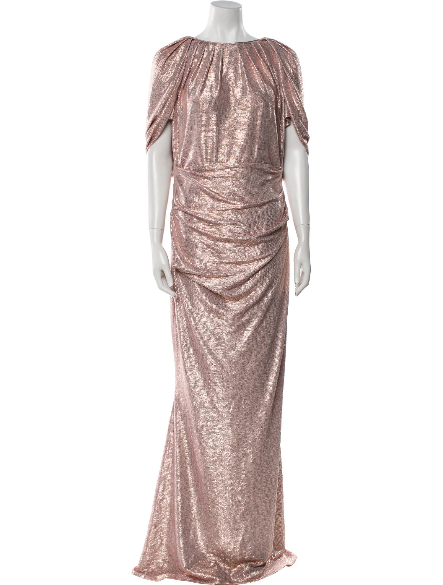 Talbot Runhof Bateau Neckline Long Dress