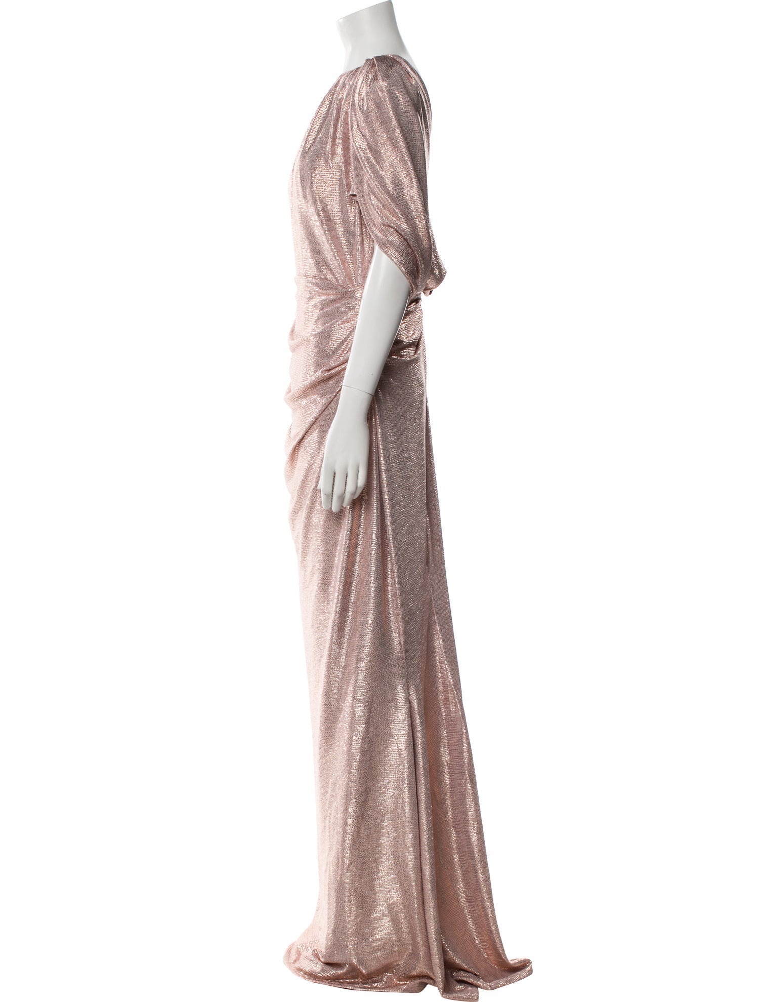 Talbot Runhof Bateau Neckline Long Dress