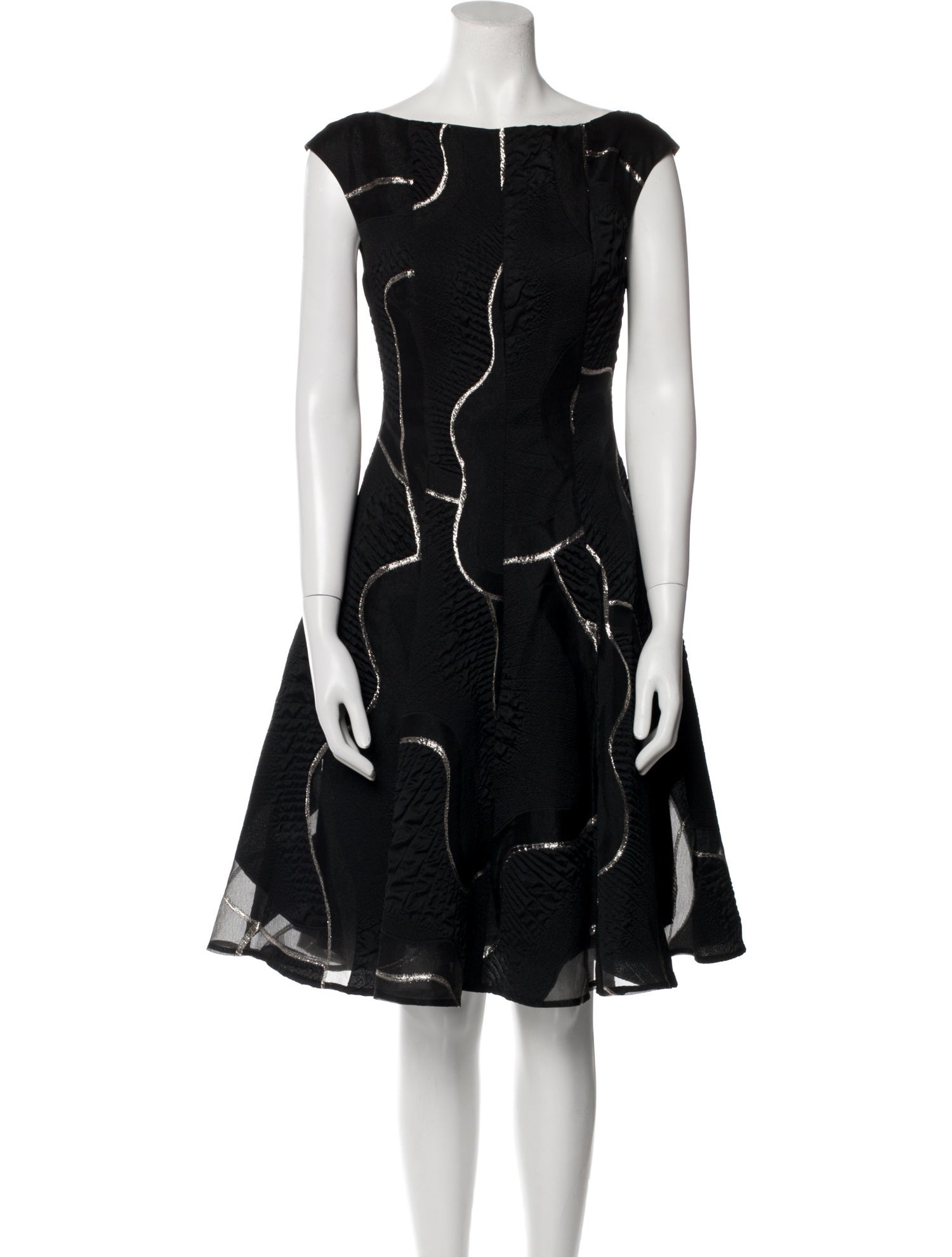 Talbot Runhof Printed Knee-Length Dress