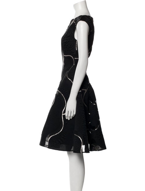 Talbot Runhof Printed Knee-Length Dress