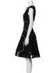 Talbot Runhof Printed Knee-Length Dress