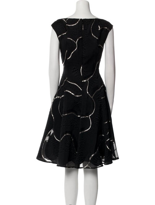 Talbot Runhof Printed Knee-Length Dress
