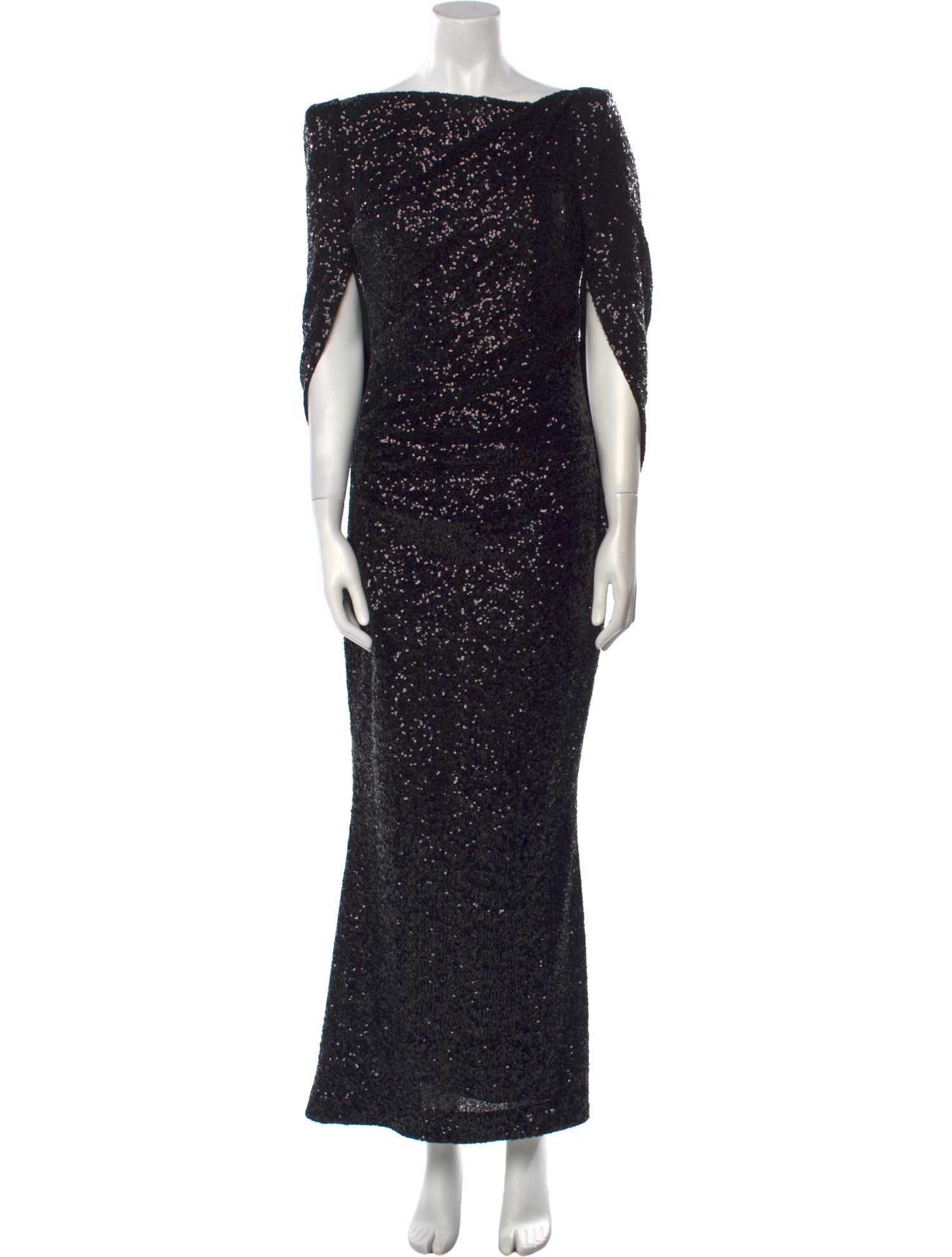 Talbot Runhof Bateau Neckline Long Dress