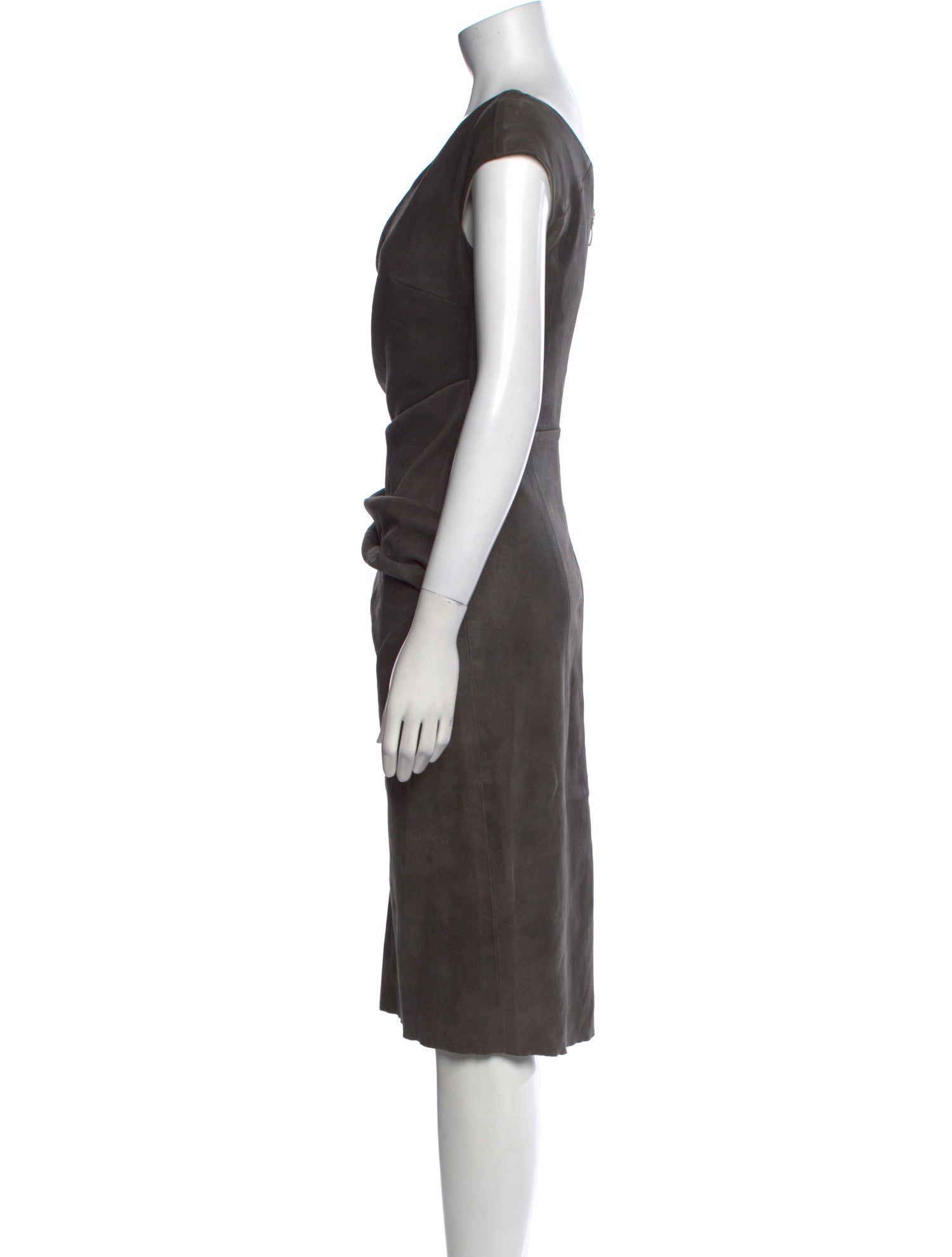 Talbot Runhof V-Neck Midi Length Dress
